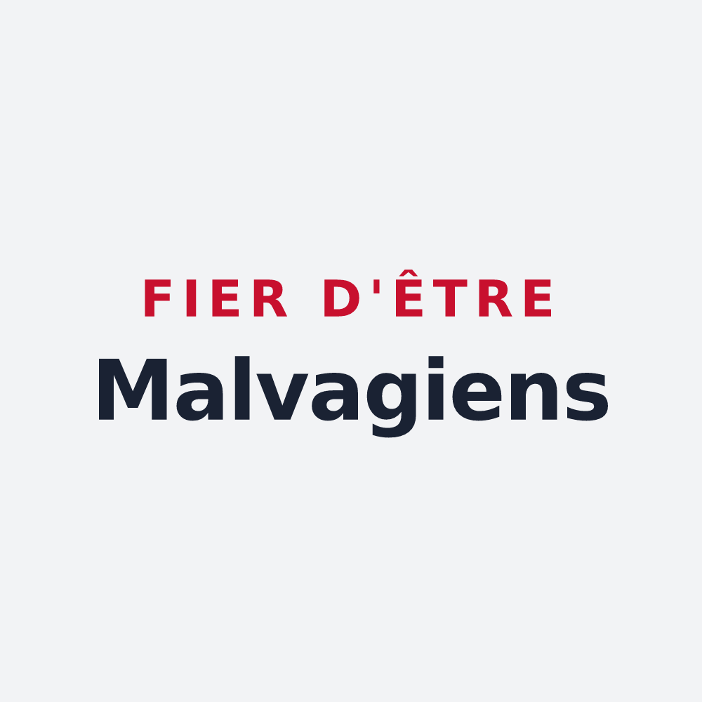 Poster « Fier d'être Malvagiens » — design pour Mauvages