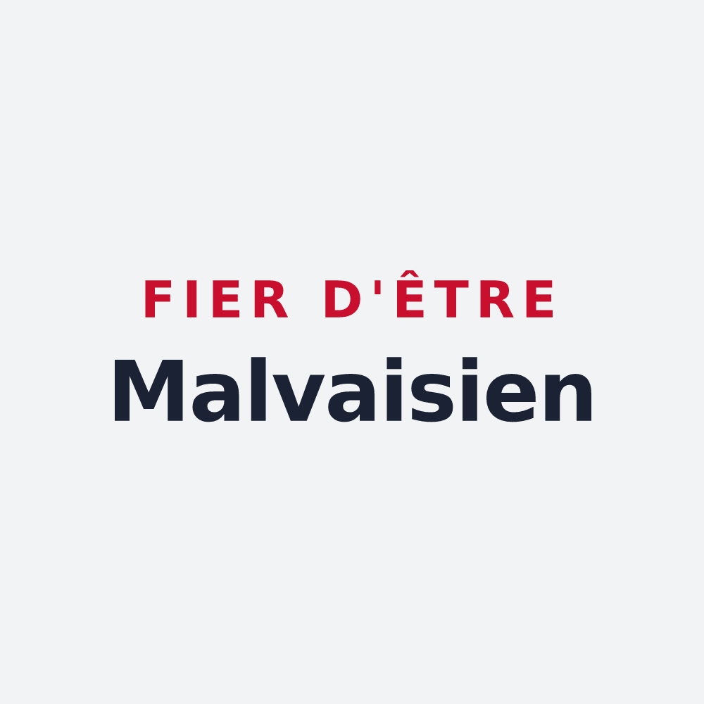 Poster « Fier d'être Malvaisien » — design pour Mauves-sur-Huisne