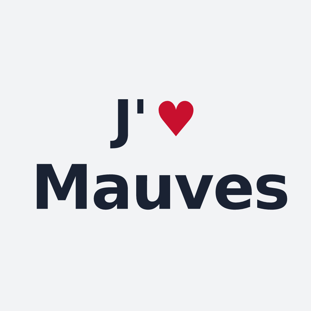 Poster personnalisé Mauves — design J'aime Mauves