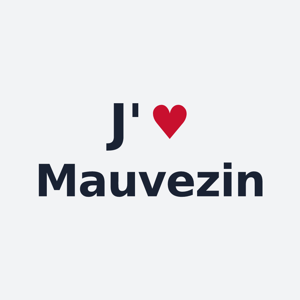 Poster personnalisé Mauvezin — design J'aime Mauvezin