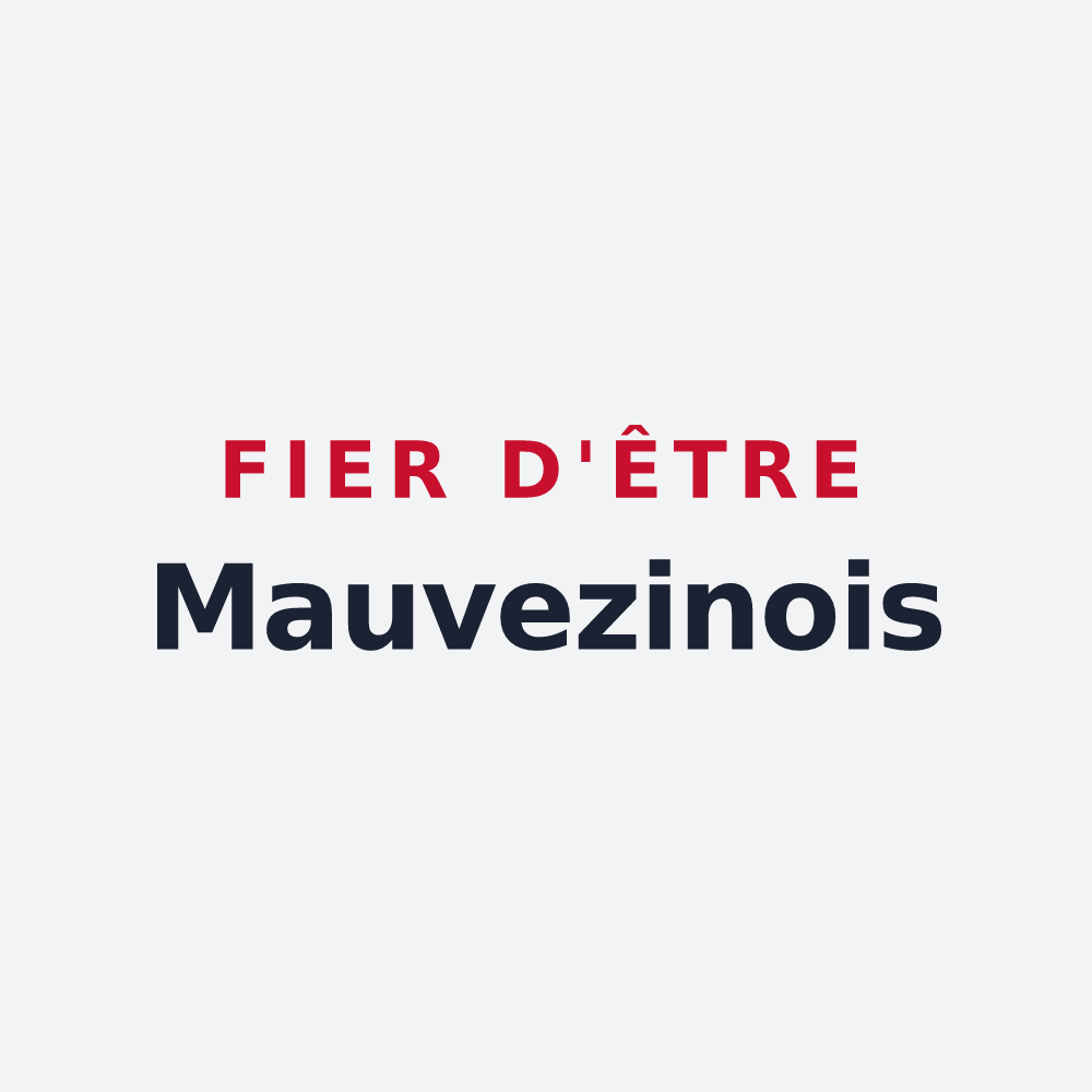 Poster « Fier d'être Mauvezinois » — design pour Mauvezin-sur-Gupie