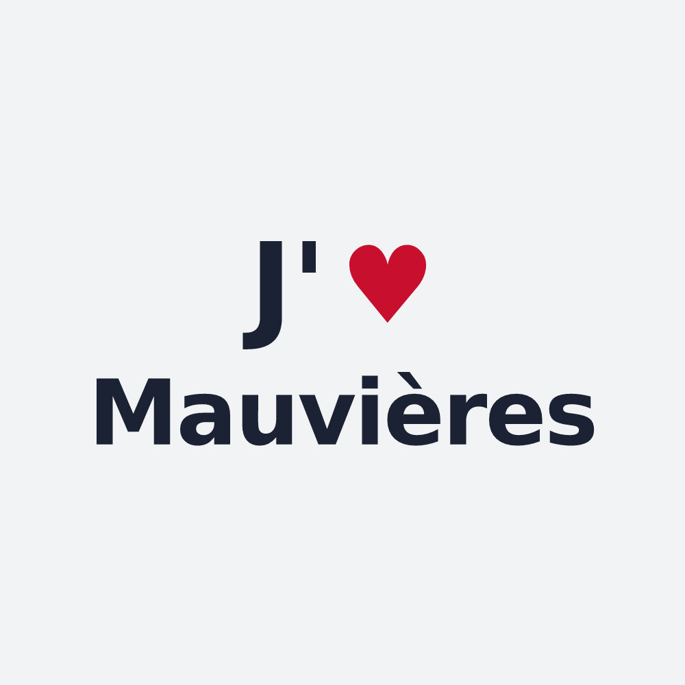 Poster personnalisé Mauvières — design J'aime Mauvières