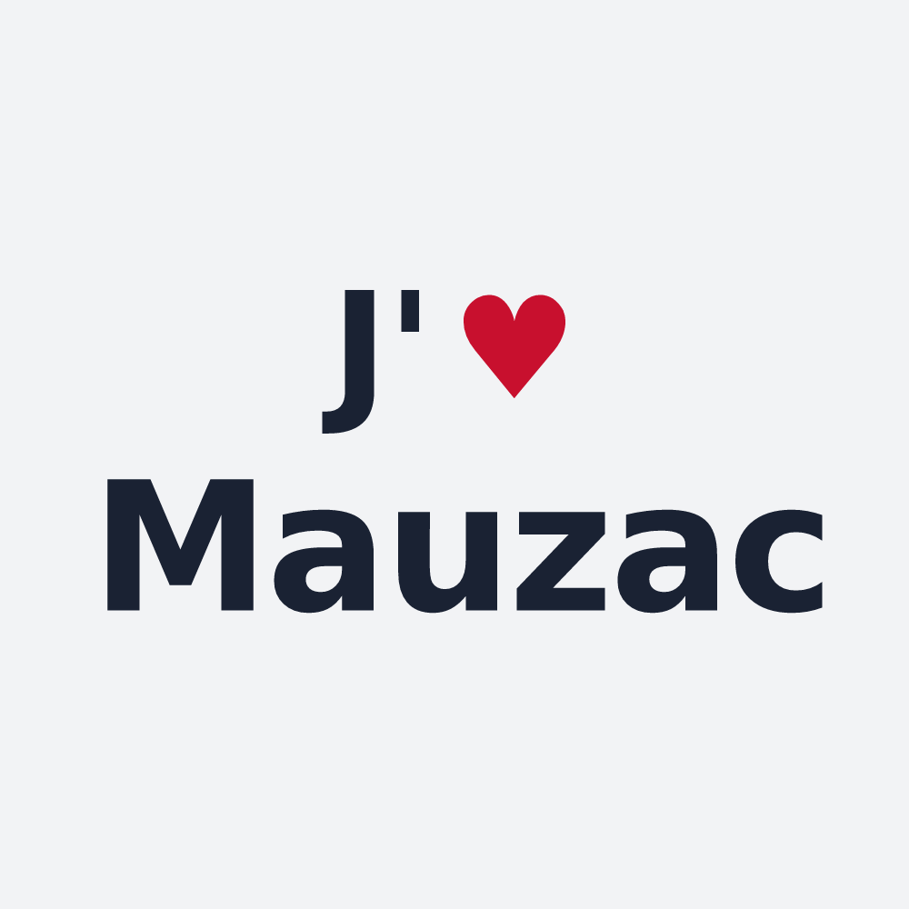 Poster personnalisé Mauzac — design J'aime Mauzac