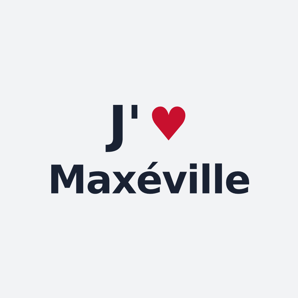 Poster personnalisé Maxéville — design J'aime Maxéville