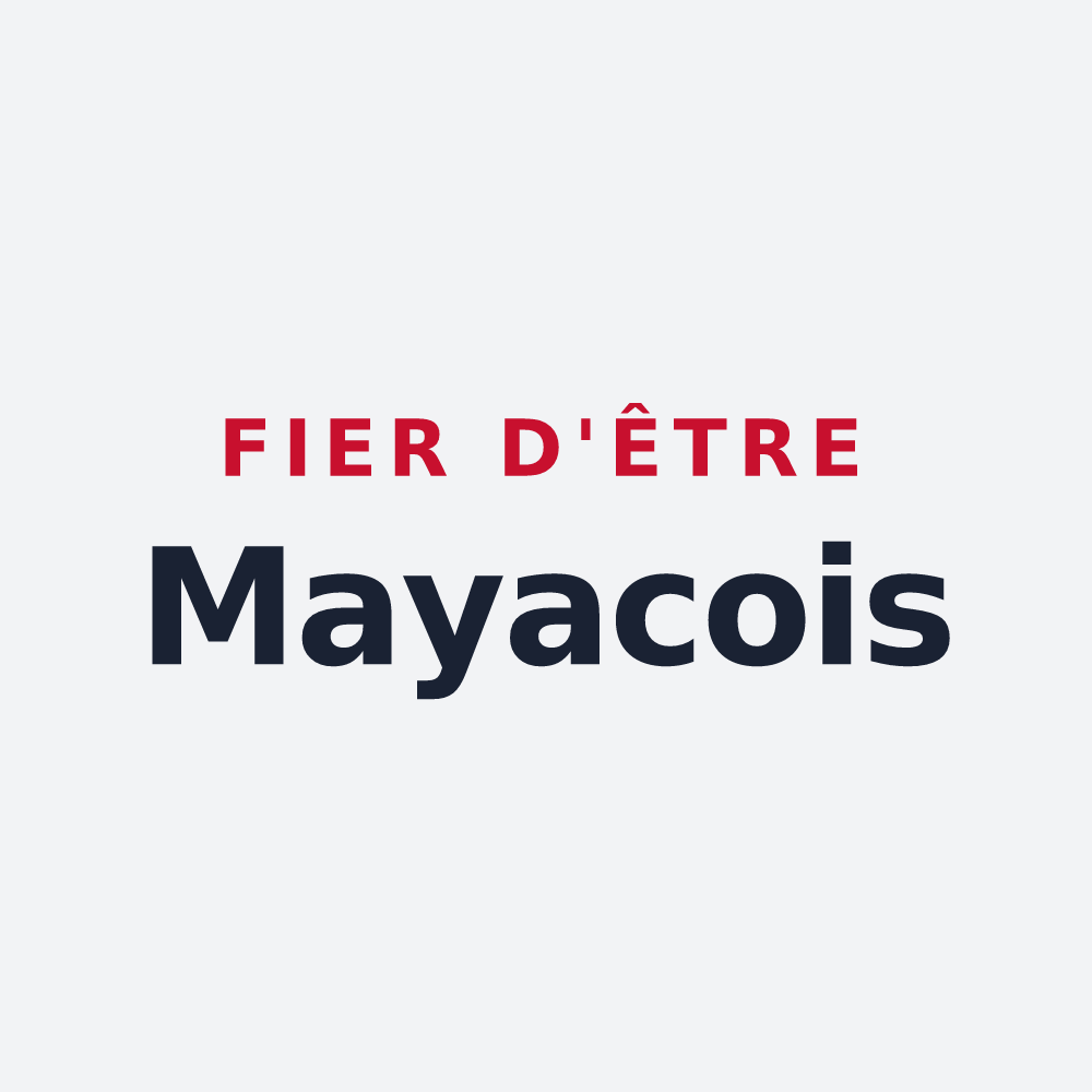 Poster « Fier d'être Mayacois » — design pour Mayac