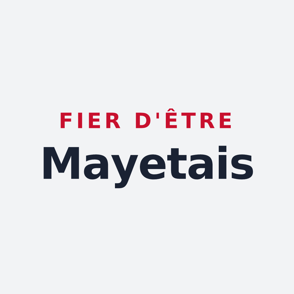 Poster « Fier d'être Mayetais » — design pour Mayet