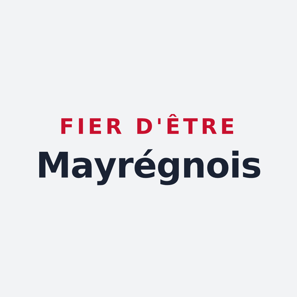 Poster « Fier d'être Mayrégnois » — design pour Mayrègne