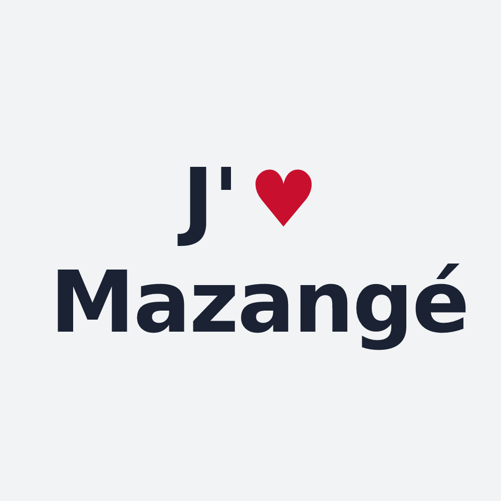 Poster personnalisé Mazangé — design J'aime Mazangé