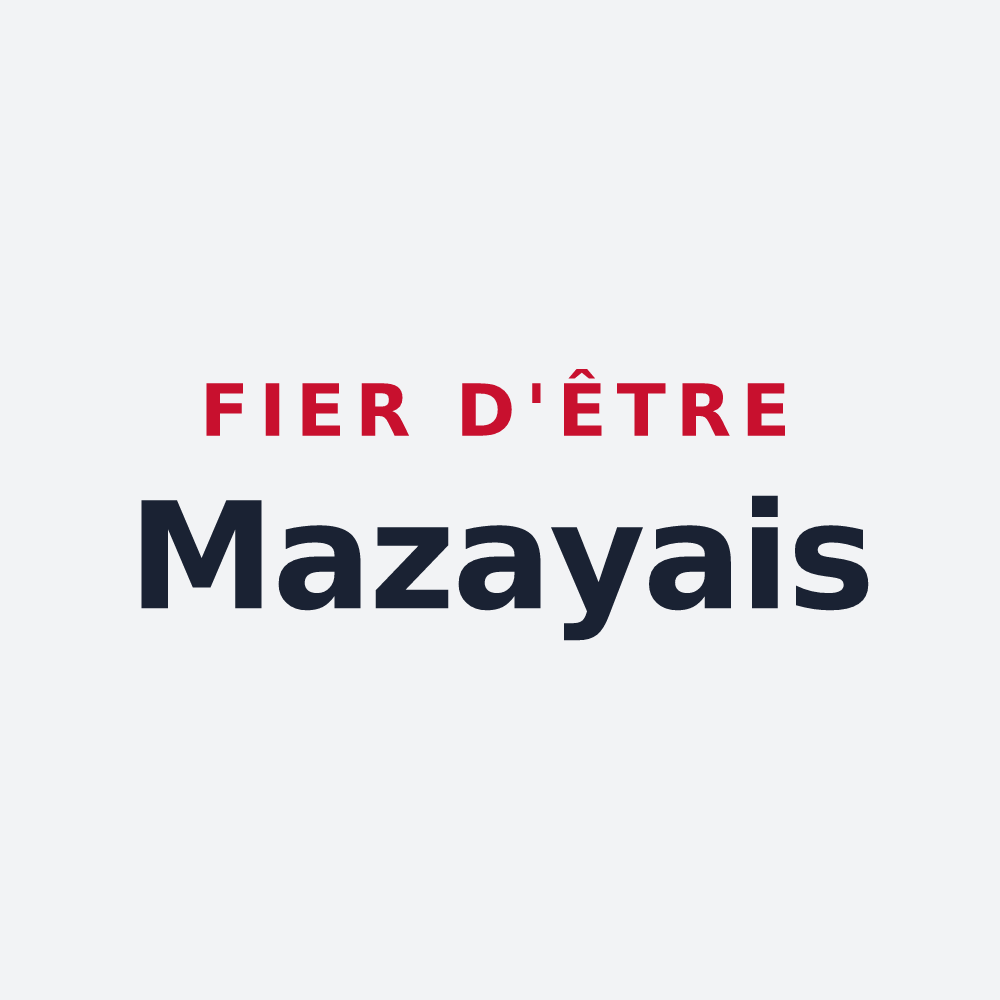 Poster « Fier d'être Mazayais » — design pour Mazaye