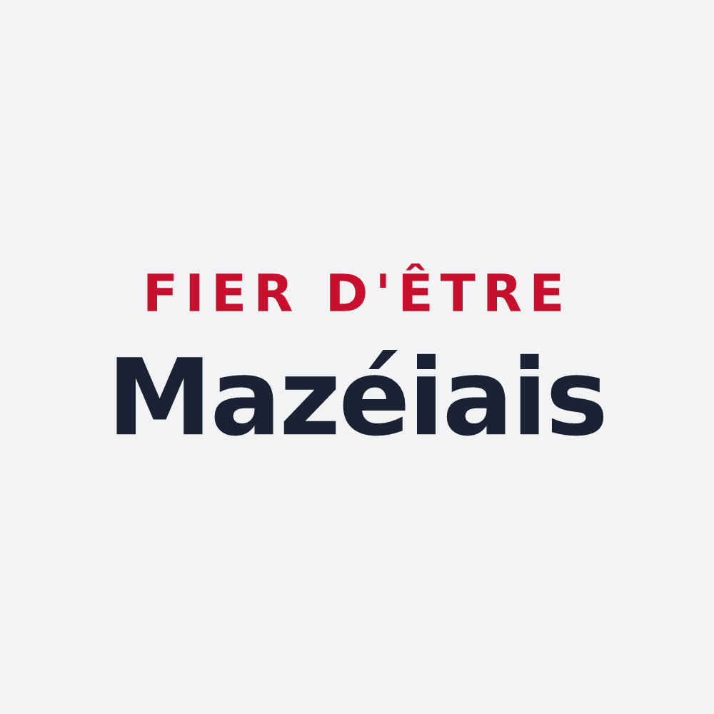 Poster « Fier d'être Mazéiais » — design pour Mazé-Milon