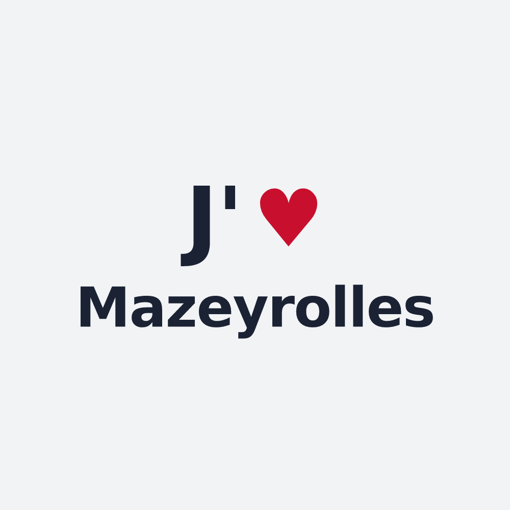 Poster personnalisé Mazeyrolles — design J'aime Mazeyrolles