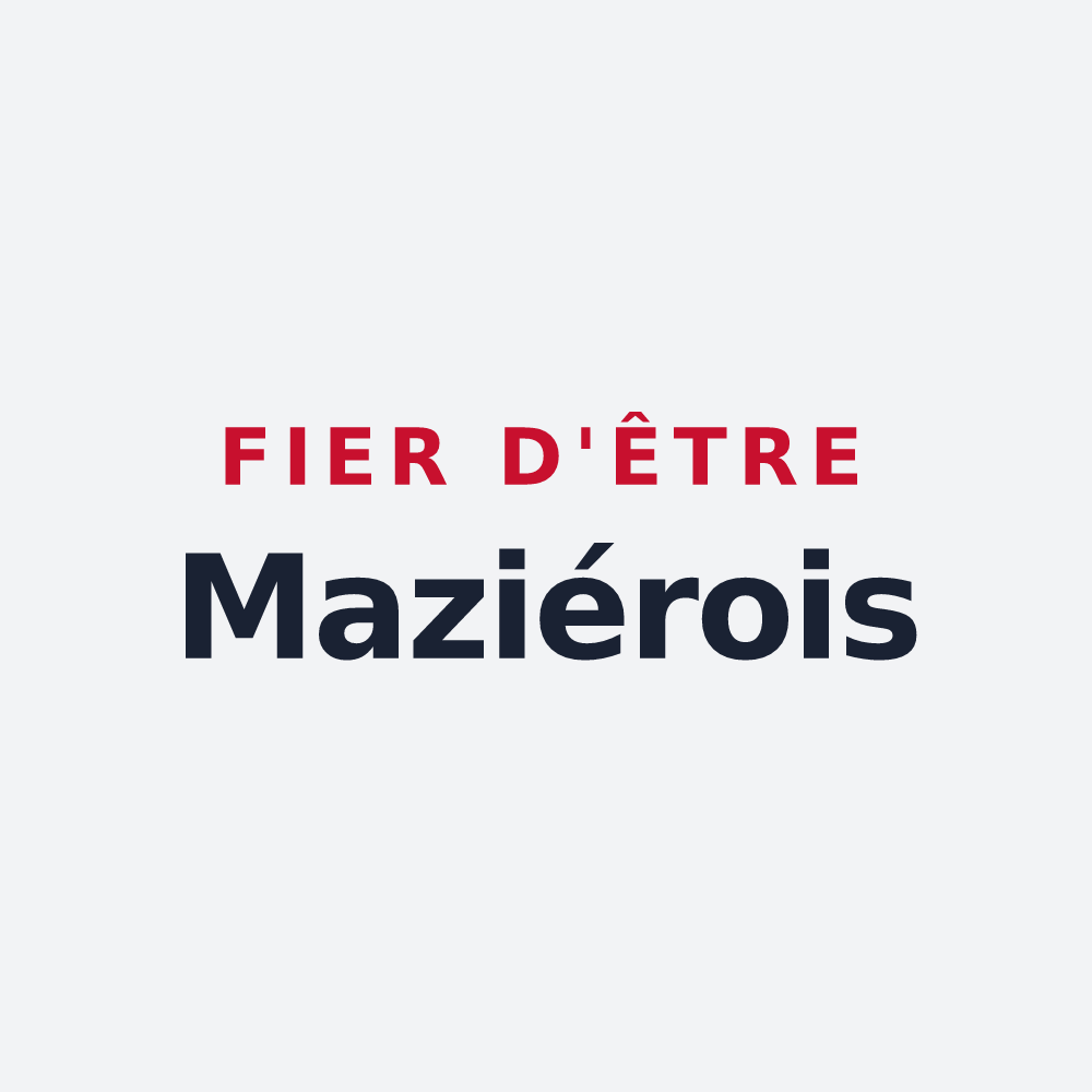 Poster « Fier d'être Maziérois » — design pour Mazières-en-Gâtine