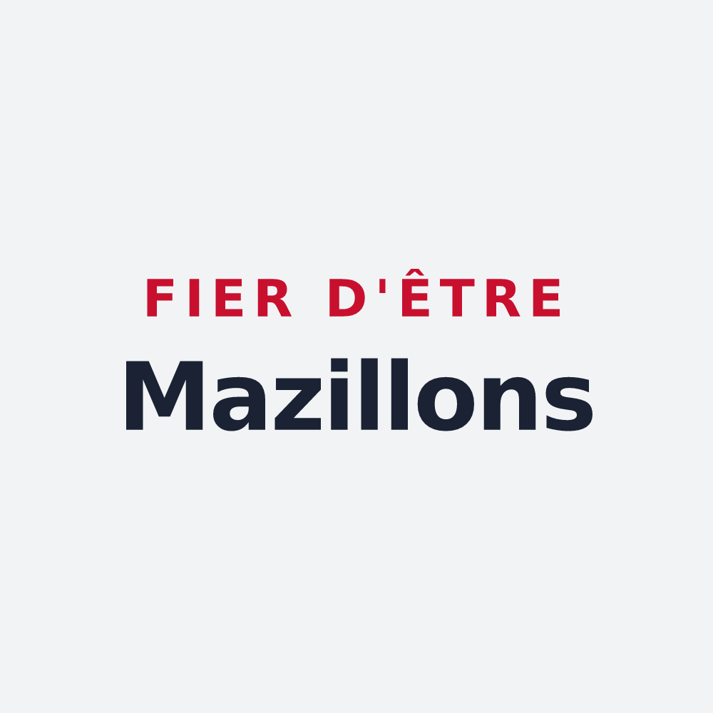 Poster « Fier d'être Mazillons » — design pour Mazille