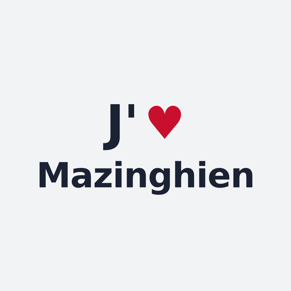 Poster personnalisé Mazinghien — design « J'aime Mazinghien » imprimé sur le poster