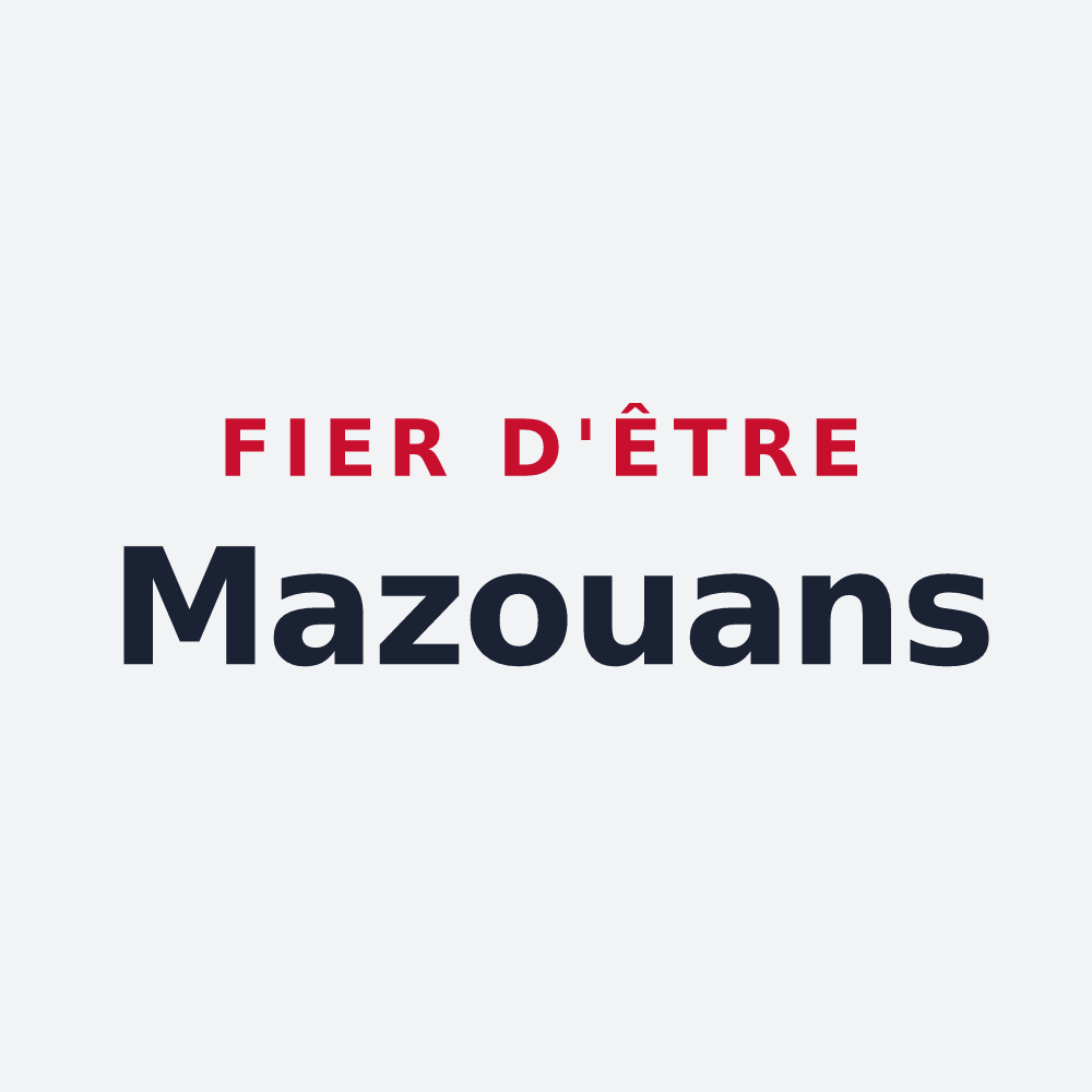 Poster « Fier d'être Mazouans » — design pour Mazouau