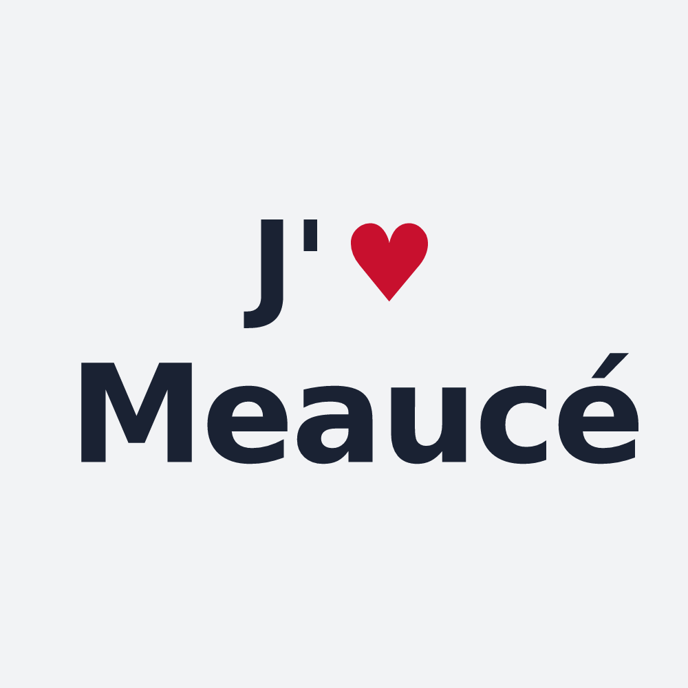 Poster personnalisé Meaucé — design J'aime Meaucé