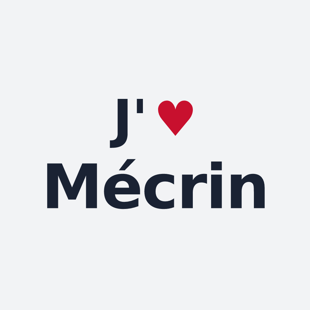 Poster personnalisé Mécrin — design J'aime Mécrin