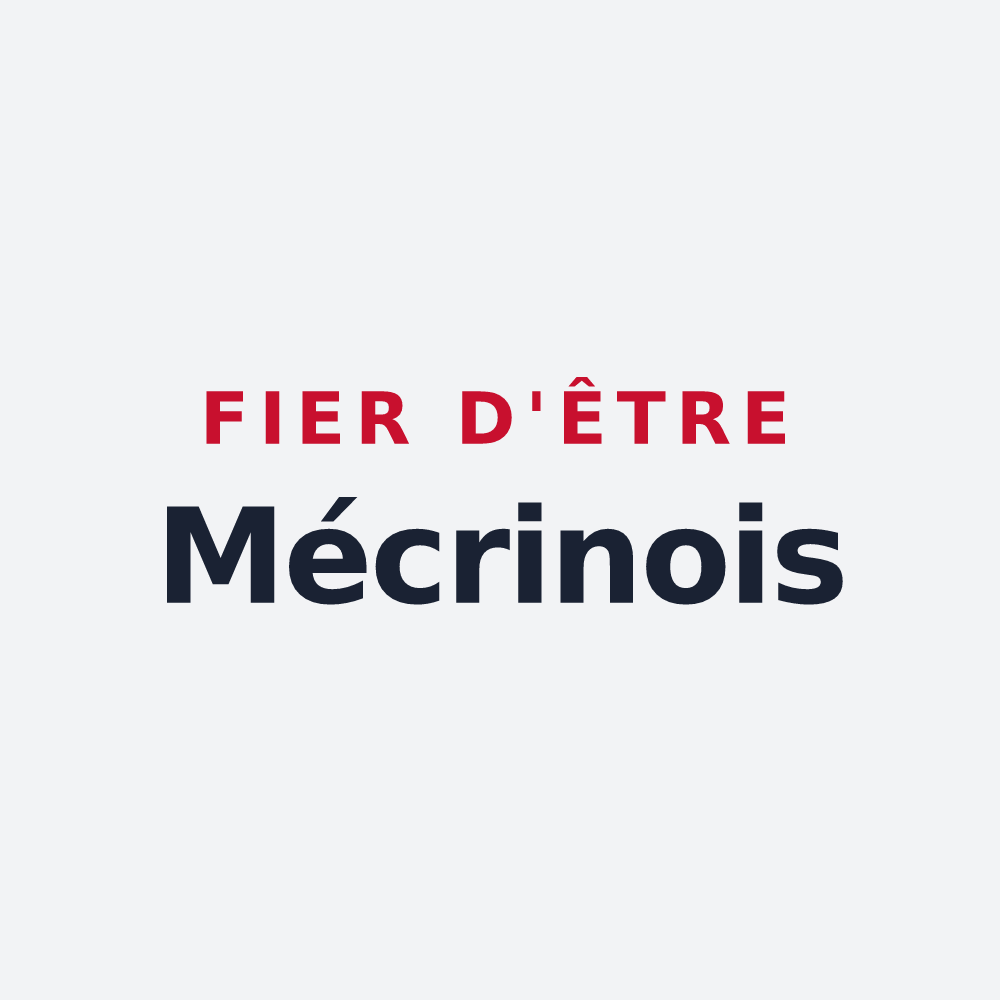 Poster « Fier d'être Mécrinois » — design pour Mécrin