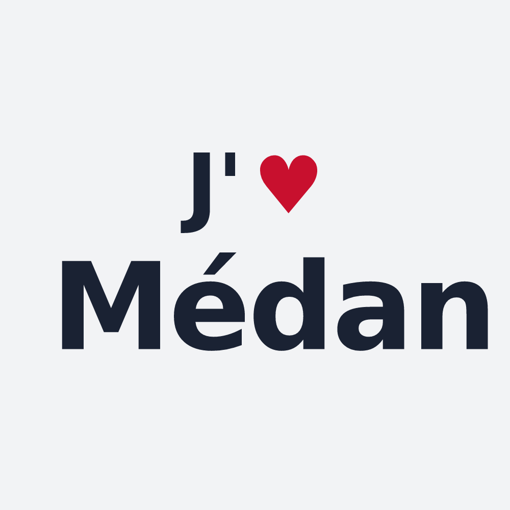 Poster personnalisé Médan — design J'aime Médan
