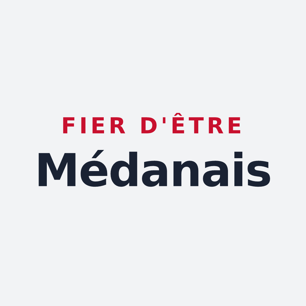 Poster « Fier d'être Médanais » — design pour Médan