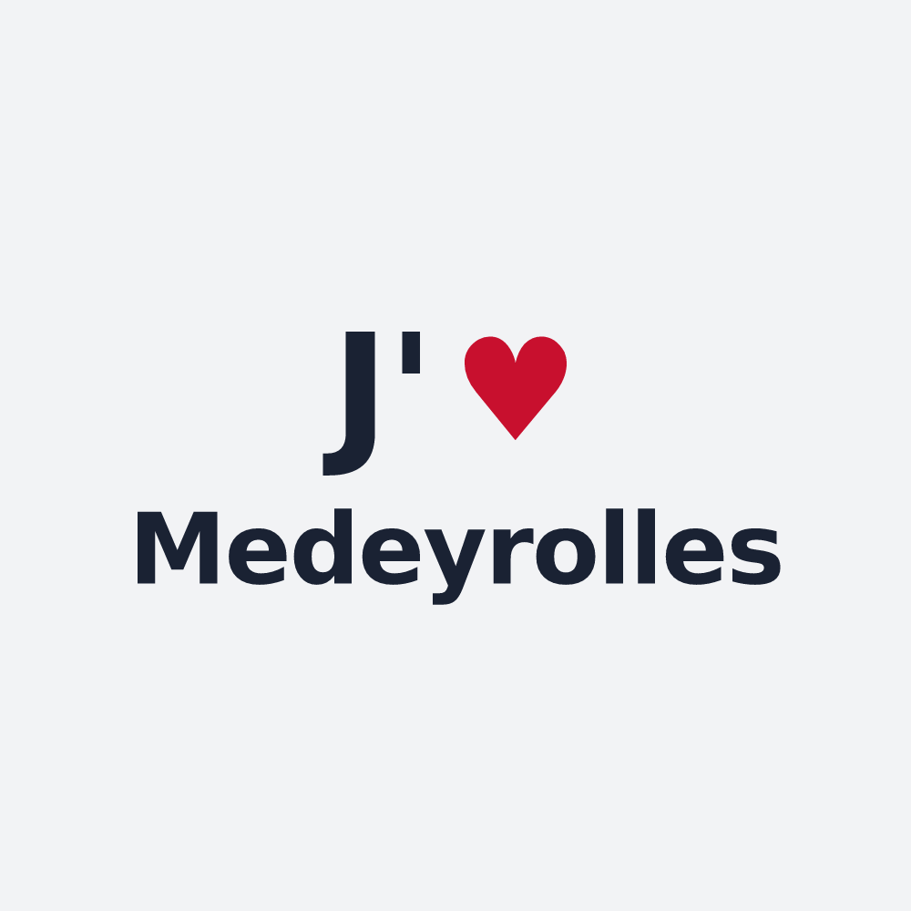 Poster personnalisé Medeyrolles — design J'aime Medeyrolles