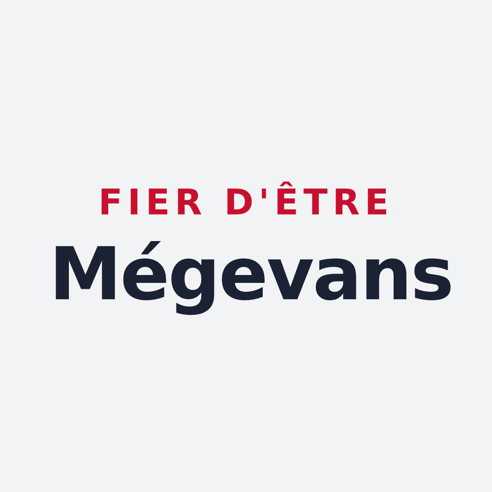 Poster « Fier d'être Mégevans » — design pour Megève
