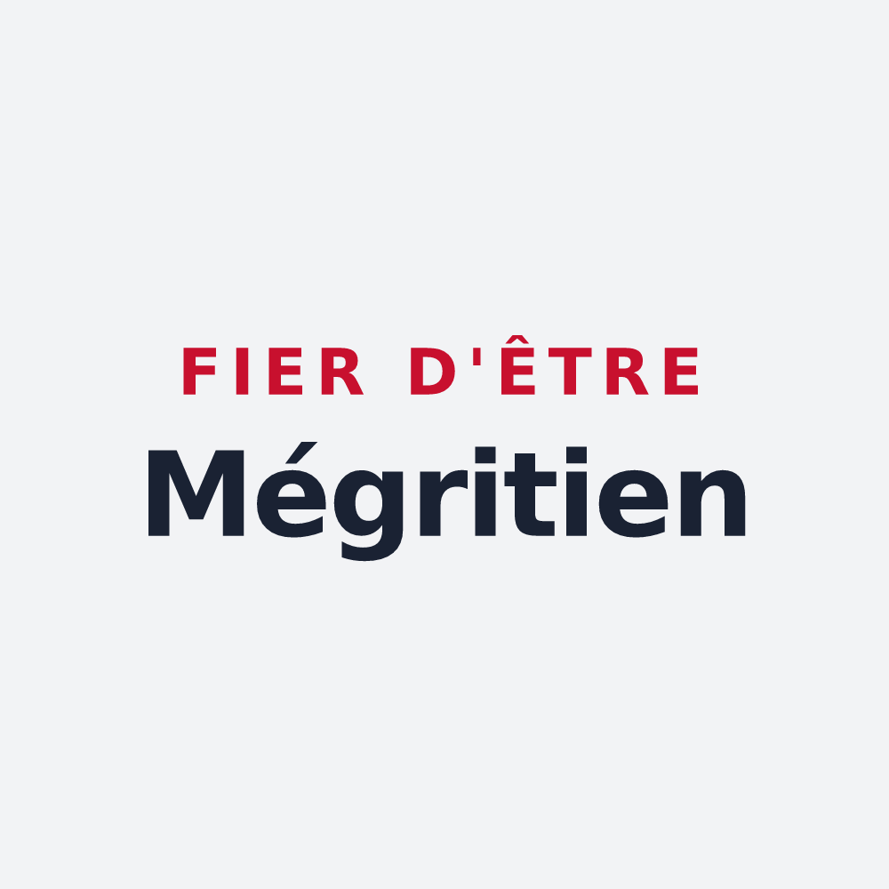 Poster « Fier d'être Mégritien » — design pour Mégrit