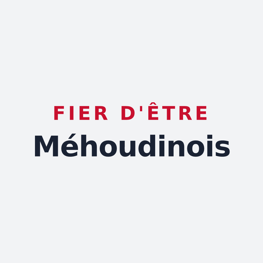 Poster « Fier d'être Méhoudinois » — design pour Méhoudin