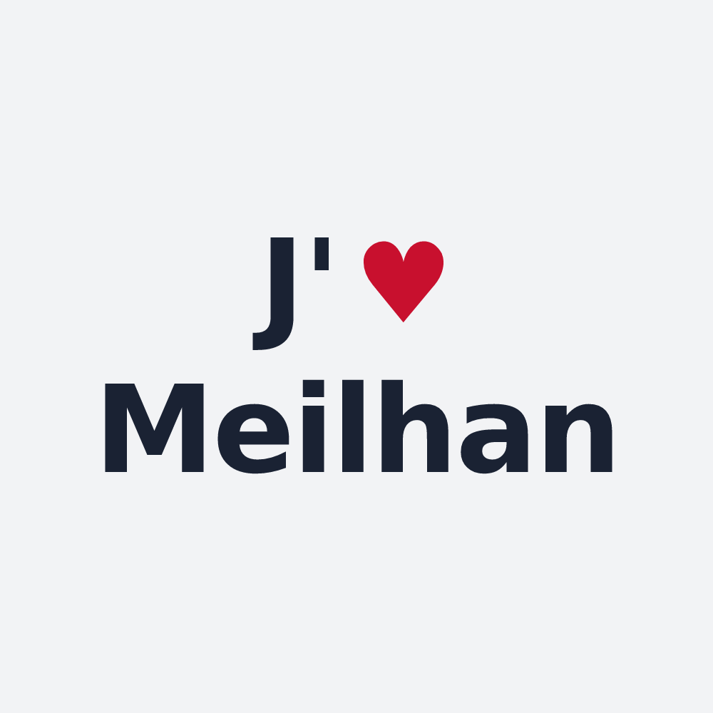 Poster personnalisé Meilhan — design J'aime Meilhan