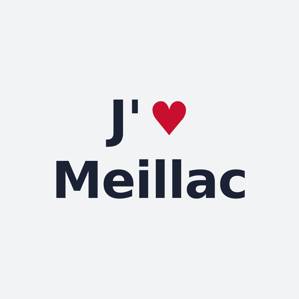 Poster personnalisé Meillac — design J'aime Meillac
