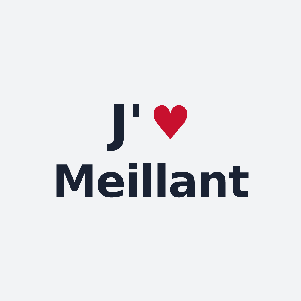 Poster personnalisé Meillant — design J'aime Meillant