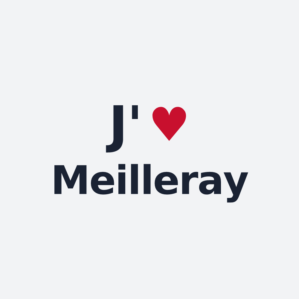 Poster personnalisé Meilleray — design J'aime Meilleray