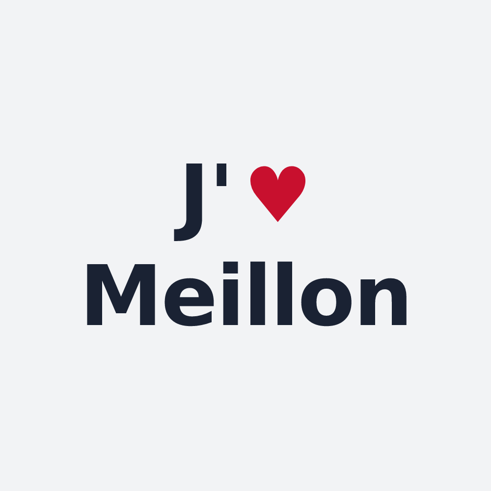 Poster personnalisé Meillon — design J'aime Meillon