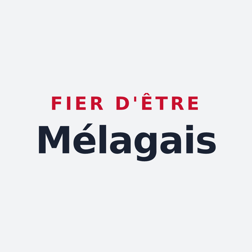 Poster « Fier d'être Mélagais » — design pour Mélagues