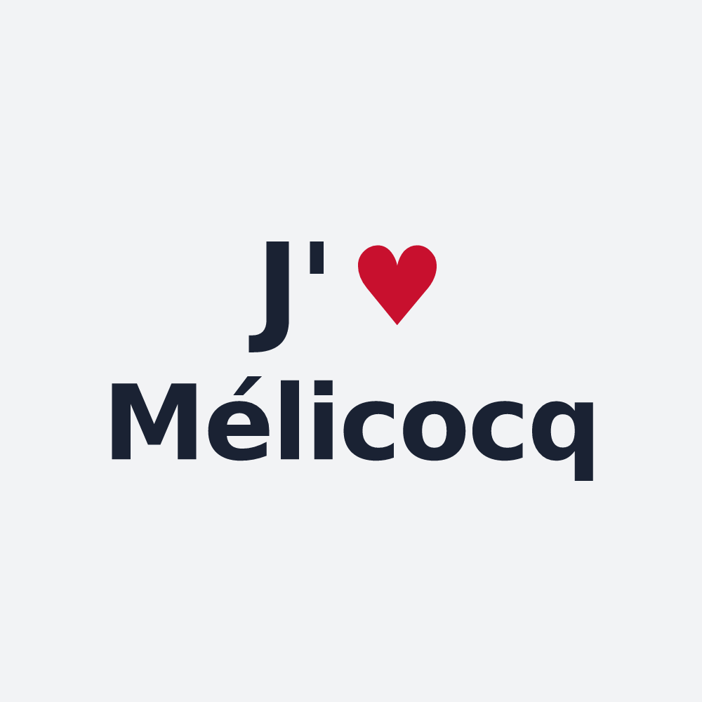 Poster personnalisé Mélicocq — design J'aime Mélicocq