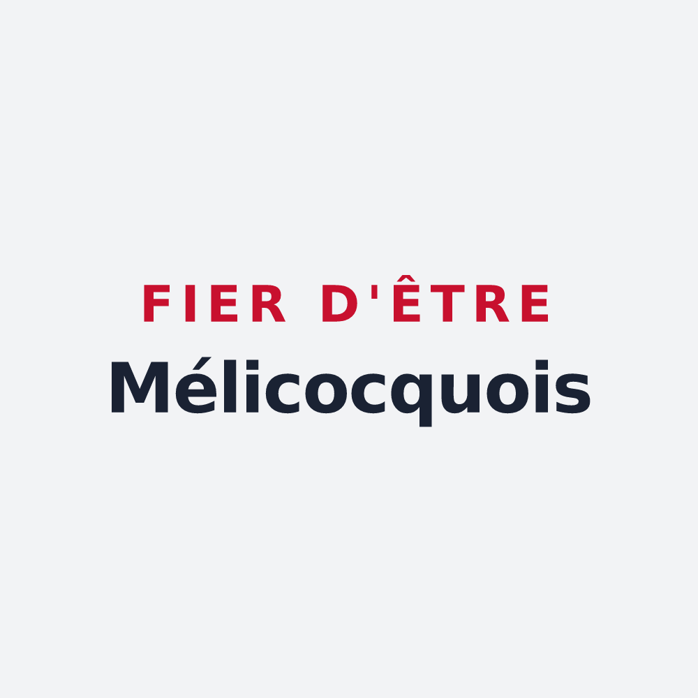 Poster « Fier d'être Mélicocquois » — design pour Mélicocq