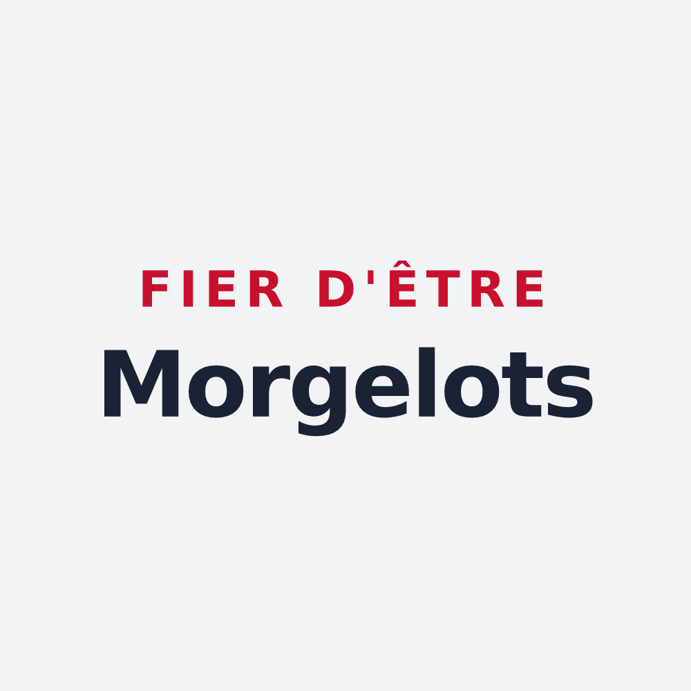 Poster « Fier d'être Morgelots » — design pour Mélisey