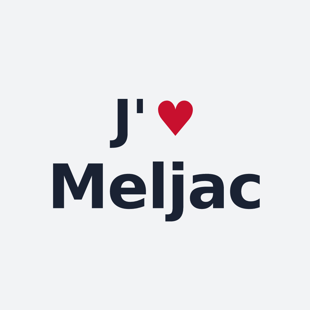 Poster personnalisé Meljac — design J'aime Meljac