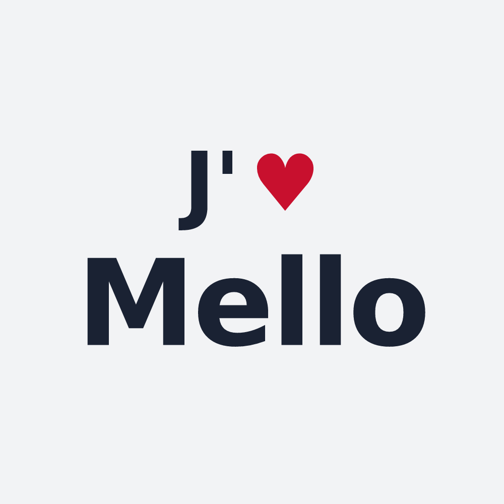 Poster personnalisé Mello — design J'aime Mello