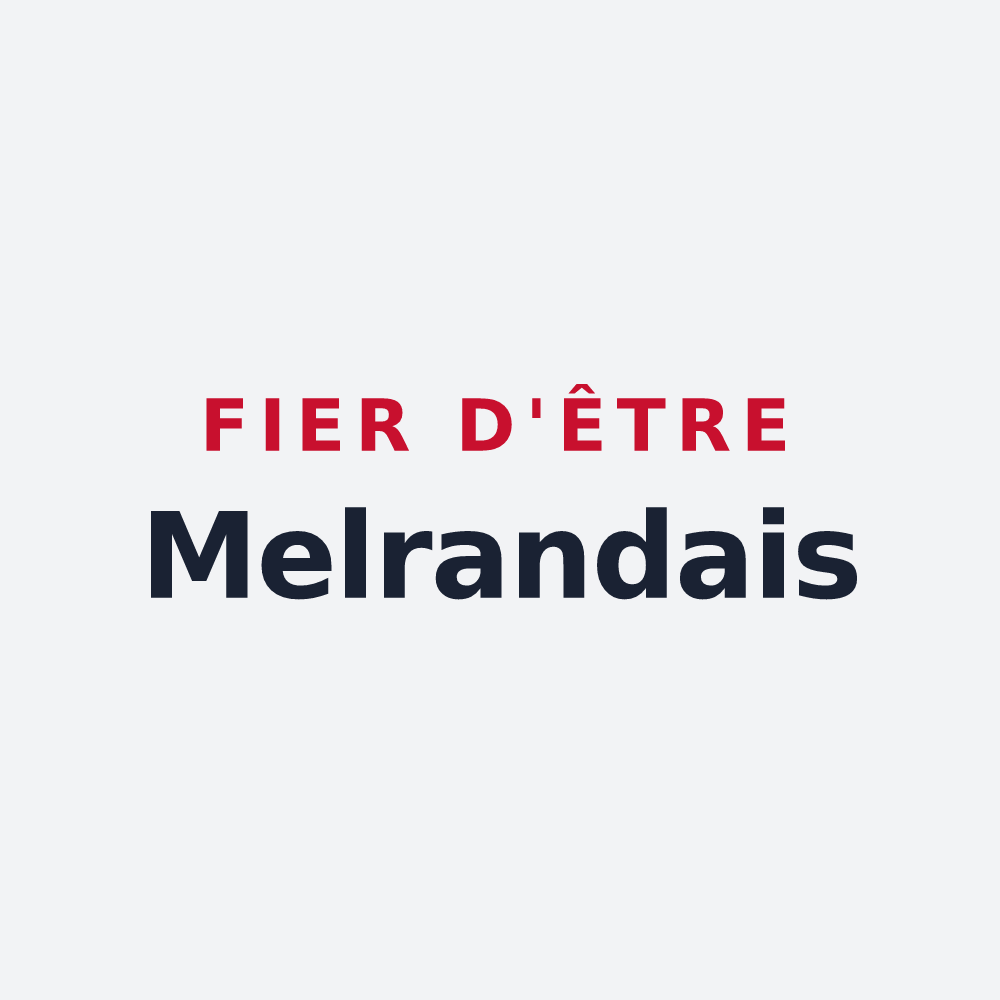 Poster « Fier d'être Melrandais » — design pour Melrand