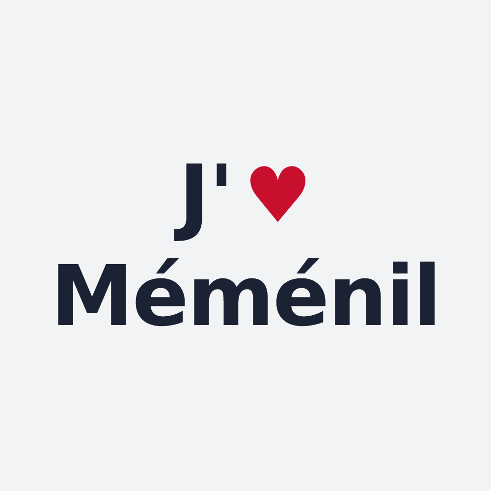 Poster personnalisé Méménil — design J'aime Méménil