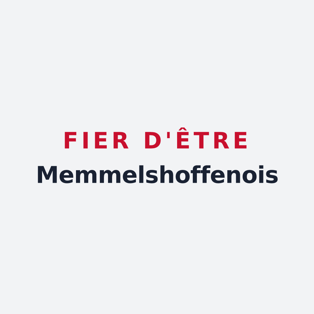 Poster « Fier d'être Memmelshoffenois » — design pour Memmelshoffen