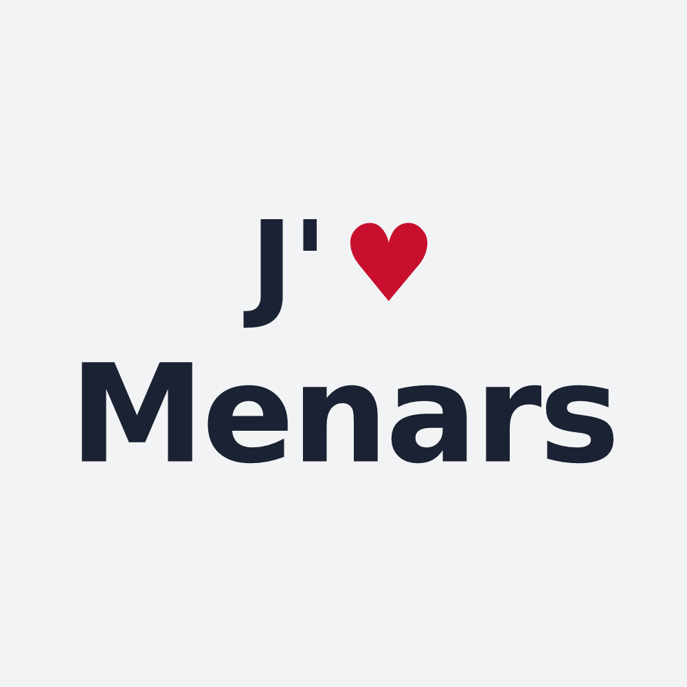 Poster personnalisé Menars — design J'aime Menars