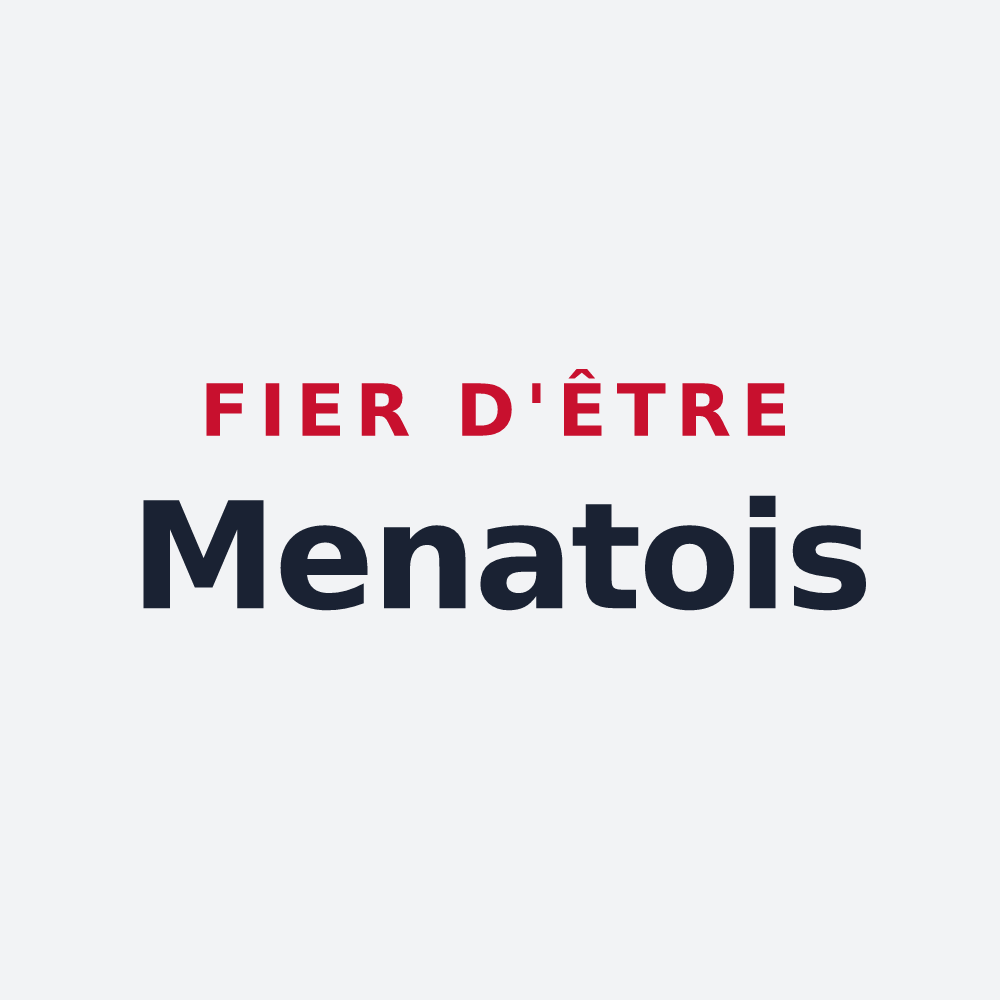 Poster « Fier d'être Menatois » — design pour Menat