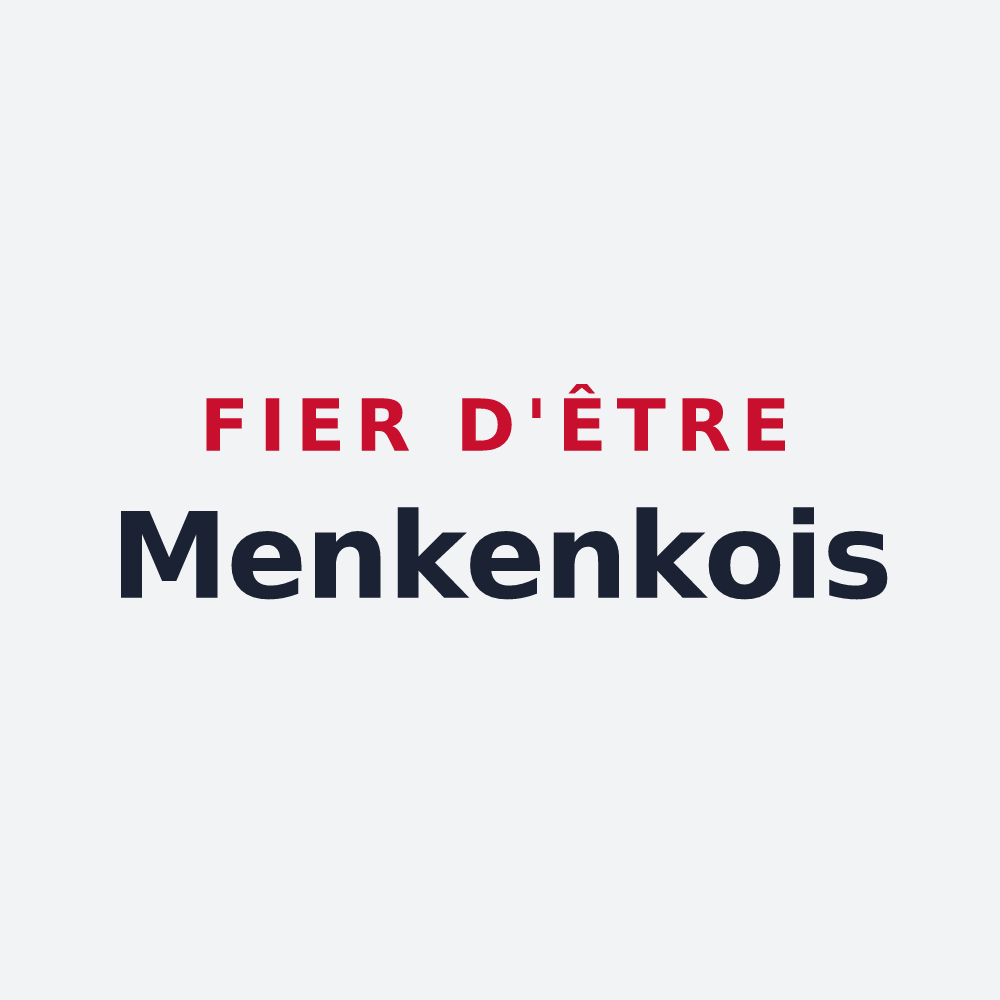 Poster « Fier d'être Menkenkois » — design pour Mencas
