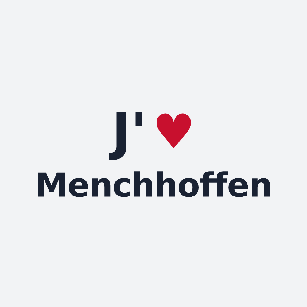 Poster personnalisé Menchhoffen — design J'aime Menchhoffen