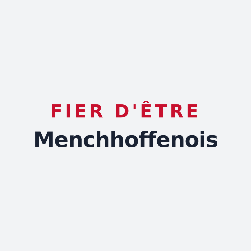 Poster « Fier d'être Menchhoffenois » — design pour Menchhoffen