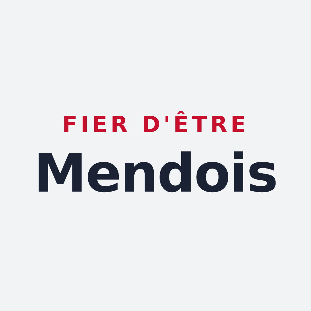 Poster « Fier d'être Mendois » — design pour Mende