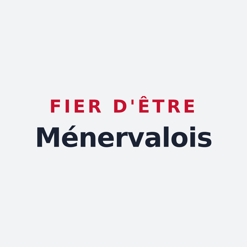 Poster « Fier d'être Ménervalois » — design pour Ménerval