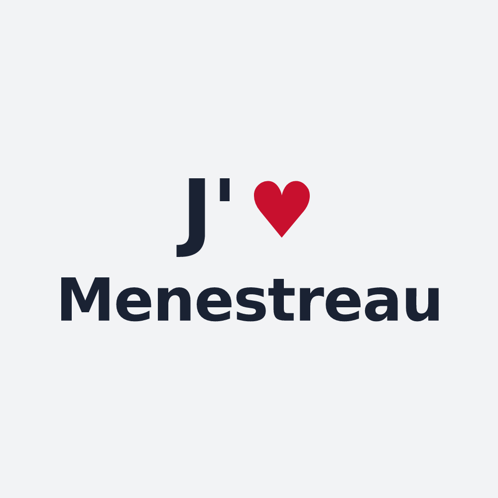 Poster personnalisé Menestreau — design J'aime Menestreau